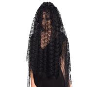 Accessorio Costume Da Sposa Gotica Con Velo Nero Per Adulti Nuovo