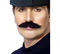 Accessorio Costume Elegante Da Uomo Con Baffi Bobby Di Londra Nuovo