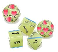 Accessorio Cubo Poligonale Verde Dadi Che Brillerà Per 5 Notti, Intaglio Istruzioni Per Gli Schemi Di Azione, Regalo Di Coppia - K + 26