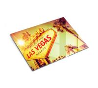 Accessorio da cucina: Coperchio in vetro e tagliere 40x30 cm Las Vegas Neon | Ripiano | Supporto | Base | Vassoio | Paraspruzzi | Struttura | Copertura | Salvatavola | Elemento | Aiuto