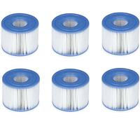 ACCESSORIO DA GIARDINO INTEX 29011 Cartuccia filtro S1 PureSpa Plastica - Confezione 6 pezzi - Colore Bianco