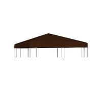ACCESSORIO DA GIARDINO VIDAXL Copertura Superiore per Gazebo 310 g/m² 3x3 m Marrone - 46621