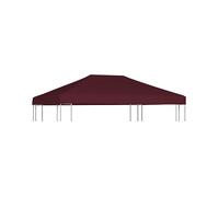 ACCESSORIO DA GIARDINO VIDAXL Copertura Superiore per Gazebo 310g/m² 3x4m Bordeaux - 46624