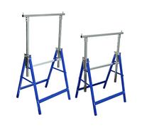 ACCESSORIO DA GIARDINO VIDAXL Coppia di Cavalletti estensibili con gambe fisse - 140099