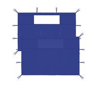 ACCESSORIO DA GIARDINO VIDAXL Pareti con Finestre per Gazebo 2 pz Blu - 3070418
