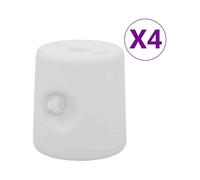ACCESSORIO DA GIARDINO VIDAXL Pesi per Gazebo 4 pz in PE Bianchi - 47688