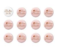 Accessorio da sposa alla moda elegante con scritta "Bride to Be", accessorio per damigelle d'onore, per feste di addio al nubilato e prove di nozze, distintivo per eventi pre-matrimonio, Misura unica