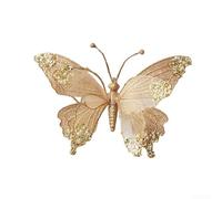 Accessorio decorativo per albero delle vacanze, in tonalità oro, misura 25 x 15 cm, progettato per migliorare gli spazi festivi tra cui tavoli e alberi di Natale (oro)