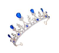 Accessorio Dei Strass Regina Copricapo Da Sposa Per La Sposa Rosso Barocco Nuziale Tiara Corone Per Le Donne Copricapo Da Sposa Diademi Di Nozze Per WATIIFUFU