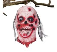 Accessorio di Halloween con faccia tagliata,Viso tagliato di Halloween,Decorazione in lattice con faccia sanguinosa, accessori realistici per feste - faccia tagliata, accessorio per il viso del