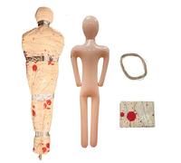 Accessorio Di Halloween Corpse - Silhouette Gonfiabile Di Dimensione Realistica Della Vita Con Effetto Sanguinoso | Decorazione Spaventosa Per La Scena Del Crimine All'aperto Del Portico Di Recinzione