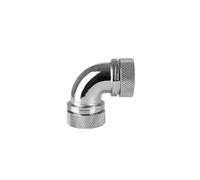 Accessorio di raffreddamento ad acqua - Thermaltake - Pacific G1/4 - Curva 90 gradi - Doppia compressione - Cromo