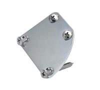 Accessorio di Ricambio per Chitarra 1 Pezzo Di Placca Per Chitarra Elettrica Cromata, Placca Per Manico In Metallo, Con Viti Per Parti Di Chitarra