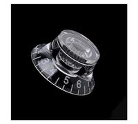 Accessorio di Ricambio per Chitarra 1 Pz Pulsante Manopola Trasparente Controllo Volume Tono Chitarra A Forma Di Campana Per Parti Di Chitarra For LP