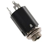 Accessorio di Ricambio per Chitarra 3 Pezzi Di Ingresso Jack 6.35 Per Chitarra Nera Per Parti Di Uscita Pickup EQ Per Chitarra