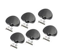 Accessorio di Ricambio per Chitarra 6 Pezzi Di Accordatore Per Chitarra Nero, Pulsanti Della Testa Della Macchina, Sostituzione Della Chiave Di Accordatura Con Viti E Guarnizioni