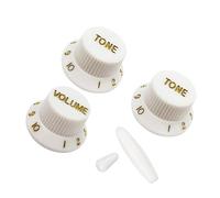 Accessorio di Ricambio per Chitarra Bianco ABS 2T1V Tono Volume Chitarra Manopole Tremolo Punta Della Barra Punta Dell'interruttore A 5 Vie Per Parti Di Chitarra Stile ST