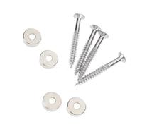 Accessorio di Ricambio per Chitarra Boccole Cromate Per Ghiera Del Manico Del Basso Per Chitarra Da 4 Pezzi Con Viti Per Parti Durevoli Della Chitarra