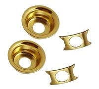 Accessorio di Ricambio per Chitarra Clip Di Fissaggio Del Tappo Della Testa Della Copertura Della Presa Della Piastra Del Jack Della Tazza Rotonda Da 2 Pezzi Per Le Parti Della Chitarra Elettrica For