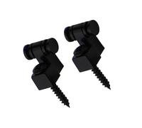 Accessorio di Ricambio per Chitarra Guida Per Albero Di Fissaggio Per Corde Per Chitarra A Rulli In Metallo Nero Da 2 Pezzi Con Viti Per Parti Di Ricambio Per Chitarra