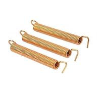 Accessorio di Ricambio per Chitarra Molle Di Montaggio Per Ponte Tremolo Per Basso Elettrico In Ferro Dorato Da 3 Pezzi, Lunghezza 65,5 Mm