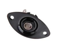 Accessorio di Ricambio per Chitarra Presa Jackplate Con Piastra Jack Di Uscita Ovale Cromata Da 1 Pz Con Jack Per Parti Di Chitarra For LP (Color : Black)