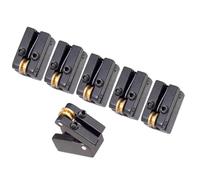 Accessorio di Ricambio per Chitarra Sella A Rulli Per Cordiera Nera Fissa A 6 Corde Per Chitarre Elettriche Senza Testa Per Parti Di Cordiera Per Ponte Per Chitarra