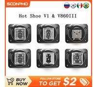 Accessorio di Ricambio per Flash Godox V1 Compatibile con Speedlite V1C V1N V1S V1F V1O V1P Hot Shoe per Canon Nikon Sony