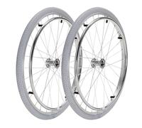 Accessorio di Ricambio per Ruota Posteriore per Sedia a Rotelle 24x1 3/8, Pneumatico in Gomma da 24 Pollici con Cuscinetto da 12mm per Sedia a Rotelle Manuali