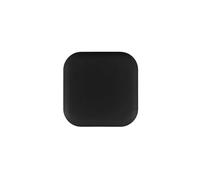 Accessorio di sicurezza fermaporta 3 pezzi, in silicone autoadesivo, tampone protezione da parete, tappo protettivo for la casa Per Porte(Square-black 4.5cm)