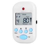 Accessorio digitale LCD con uscita per cuffie professionale a doppio canale per accordatura del violino accessori per violino (Color : White)