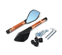 Accessorio esterno Specchietto Retrovisore Moto 1 Paio Specchietti Laterali CNC Per MT07 MT09 MT-07(Orange)