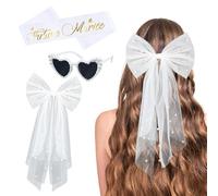 Accessorio EVJF, velo da sposa, lunetta cuore con perline, sciarpa futura sposa, accessorio da donna, squadra sposa, sposa per essere accessori, squadra sposata, addio al nubilato, costume