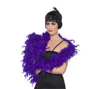 Accessorio Flapper Burlesque In Piume Deluxe 180Cm Lungo 80G Costume Elegante