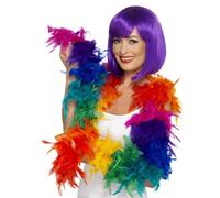 Accessorio Flapper Burlesque In Piume Deluxe 180Cm Lungo 80G Costume Elegante