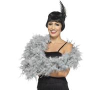 Accessorio Flapper Burlesque In Piume Deluxe 180Cm Lungo 80G Costume Elegante