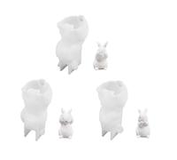 Accessorio flessibile in silicone per creare conigli in resina e gesso, decorazione per uso quotidiano hobby