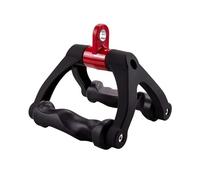 Accessorio for attrezzatura fitness ergonomica con maniglia a V for trazioni alla lat machine, for vogare da seduti, allenamento della forza for bicipiti e schiena, barra a T(Black)