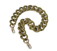 Accessorio for Borsa da Donna Parti Staccabili Catena di Sostituzione Bianco Verde Rosso Cinturino di Lusso Catene a Tracolla in Acrilico da Donna Catena for Borsa (Colore : Red 120)(Kakhi 60cm)