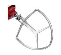Accessorio for frusta piatta in acciaio inossidabile, compatibile con i pezzi di ricambio for robot da cucina KitchenAid 7 litri, gancio for pane, KA7QCFB