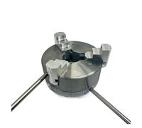 Accessorio For Tornio K11 Tre Mandrini A 3 Griffe In Lega Di Zinco 48 Mm/1,89 Pollici Serraggio For Mini Con Due Aste Bloccaggio M12x1 Mm Filettate Posteriori Accessori per torni