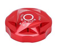 Accessorio Forcella Anteriore della Bici, Copertura della Camera D'aria della Forcella Anteriore in Lega di Alluminio Copertura del Valore del Gas Dell'aria della Bici Tappo della Valvola del(rosso)