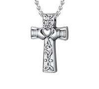 Accessorio Funerale Cremazione Collana Croce celtica per Uomini Donne, ricordo Celtic Croce Clice Cross Cross - Mandace Celtic Cross, Collana Croce Irlandese Birthday