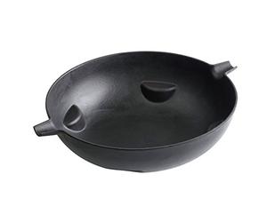 Accessorio grill tepro inserto wok in ghisa, griglia nel sistema a griglia di circa 57 cm Ø, nero