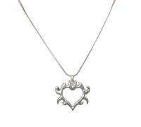 Accessorio in acciaio inox moda fiamma amore ciondolo collana/orecchini/portachiavi personalizzato unisex partito gioielli festa musica festival accessorio, Misura unica, come descritto, come