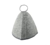 Accessorio in feltro di lana per saune progettato per migliorare il comfort e l'esperienza degli utenti (grigio (laterale))
