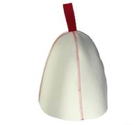 Accessorio in feltro di lana per saune progettato per migliorare il comfort e l'esperienza degli utenti (Rosso)