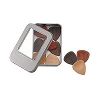 Accessorio in legno per chitarra per misurare lo spessore degli strumenti acustici, 10 pezzi plettri per chitarra