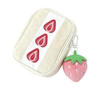 Accessorio in peluche per astuccio con, With strawberry, With strawberry.. | Organizer compatto con cerniera per materiale scolastico Nozioni base sulla bellezza