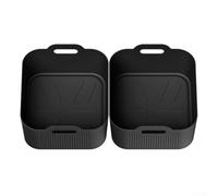 Accessorio in silicone per friggitrice ad aria AF500, cuscinetto separatore olio esteso e approfondito per migliori risultati di cottura (2 nero)